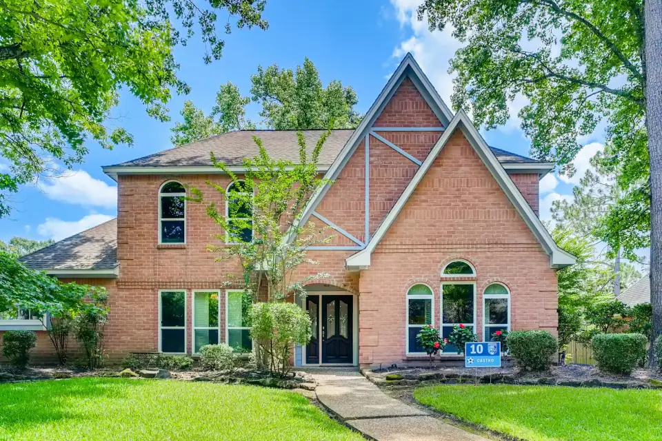 Two-story home with addition in progress
